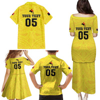 Papua New Guinea Rugby Custom Family Matching Puletasi and Hawaiian Shirt Kumuls Heritage