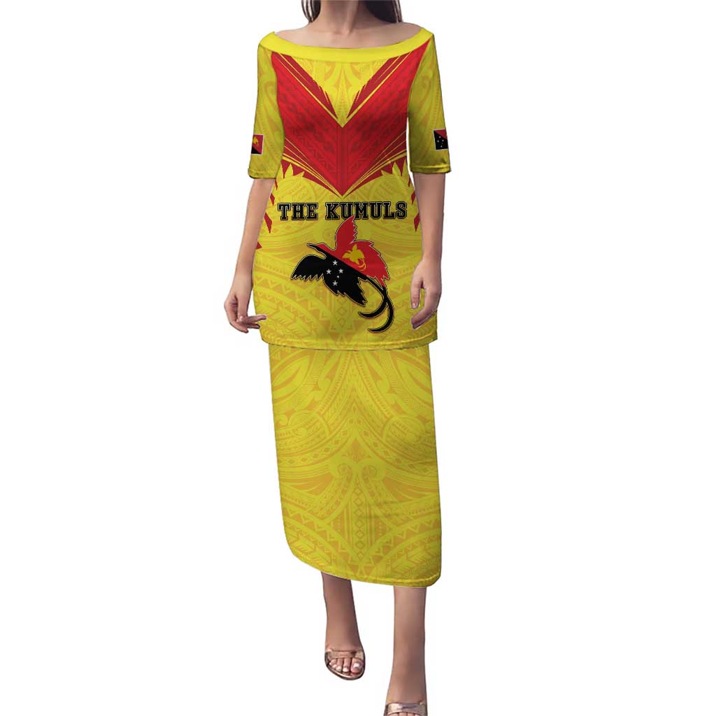 Papua New Guinea Rugby Custom Family Matching Puletasi and Hawaiian Shirt Kumuls Heritage