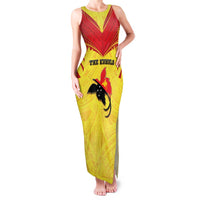 Papua New Guinea Rugby Custom Family Matching Tank Maxi Dress and Hawaiian Shirt Kumuls Heritage