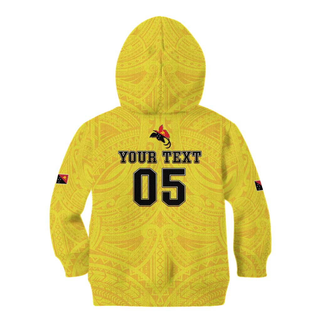 Papua New Guinea Rugby Custom Kid Hoodie Kumuls Heritage LT05 - Polynesian Pride