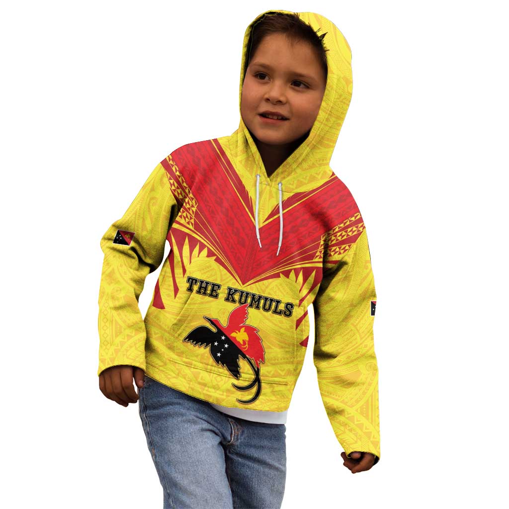 Papua New Guinea Rugby Custom Kid Hoodie Kumuls Heritage LT05 - Polynesian Pride