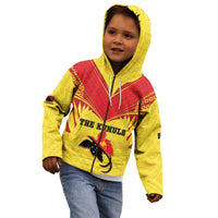 Papua New Guinea Rugby Custom Kid Hoodie Kumuls Heritage LT05 - Polynesian Pride