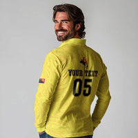 Papua New Guinea Rugby Custom Long Sleeve Polo Shirt Kumuls Heritage