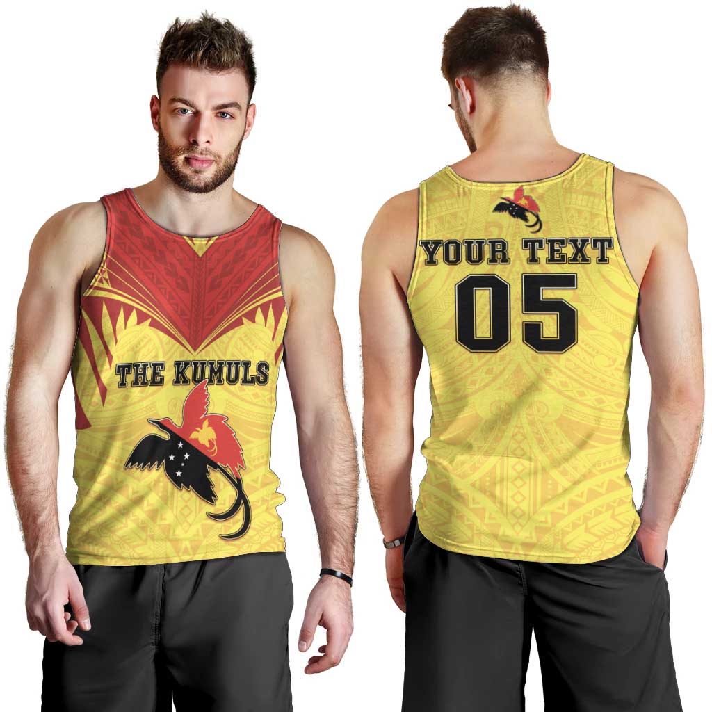 Papua New Guinea Rugby Custom Men Tank Top Kumuls Heritage
