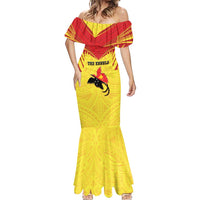 Papua New Guinea Rugby Custom Mermaid Dress Kumuls Heritage