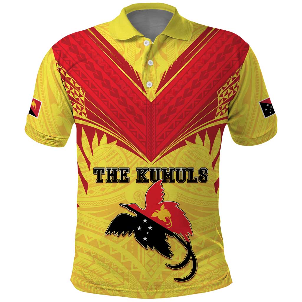 Papua New Guinea Rugby Custom Polo Shirt Kumuls Heritage