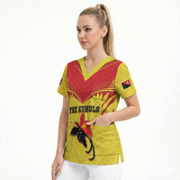 Papua New Guinea Rugby Custom Scrub Top Kumuls Heritage