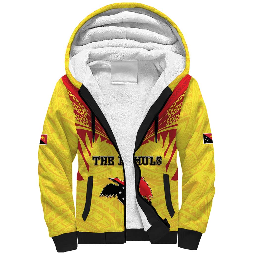 Papua New Guinea Rugby Custom Sherpa Hoodie Kumuls Heritage
