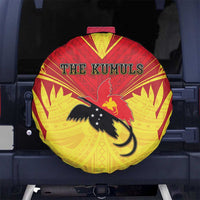 Papua New Guinea Rugby Spare Tire Cover Kumuls Heritage LT05 No hole Yellow - Polynesian Pride