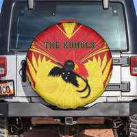 Papua New Guinea Rugby Spare Tire Cover Kumuls Heritage LT05 Yellow - Polynesian Pride