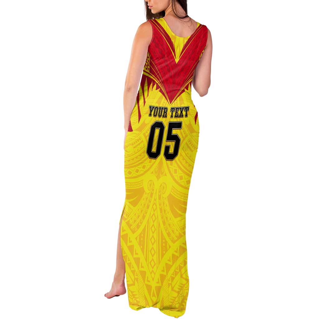 Papua New Guinea Rugby Custom Tank Maxi Dress Kumuls Heritage LT05 - Polynesian Pride