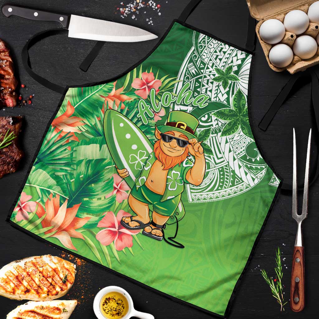 Aloha Hawaii St Patrick's Day Apron Polynesian Style