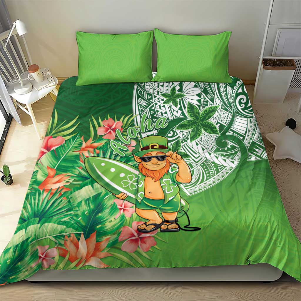 Aloha Hawaii St Patrick's Day Bedding Set Polynesian Style
