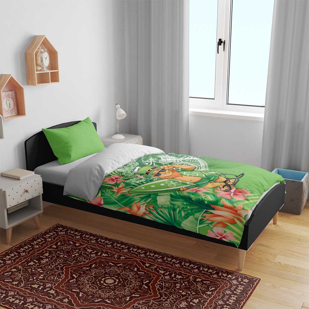 Aloha Hawaii St Patrick's Day Bedding Set Polynesian Style