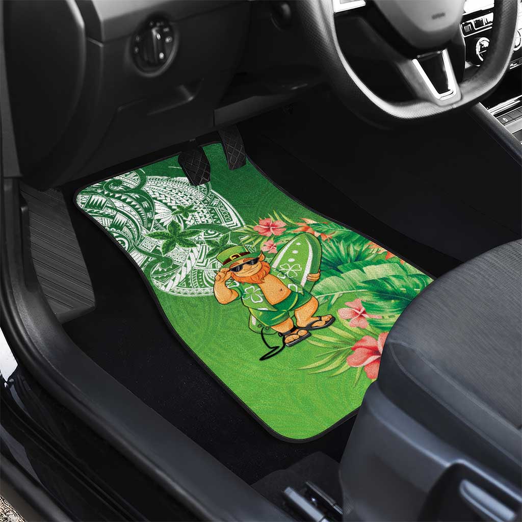 Aloha Hawaii St Patrick's Day Car Mats Polynesian Style