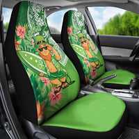 Aloha Hawaii St Patrick's Day Car Seat Cover Polynesian Style