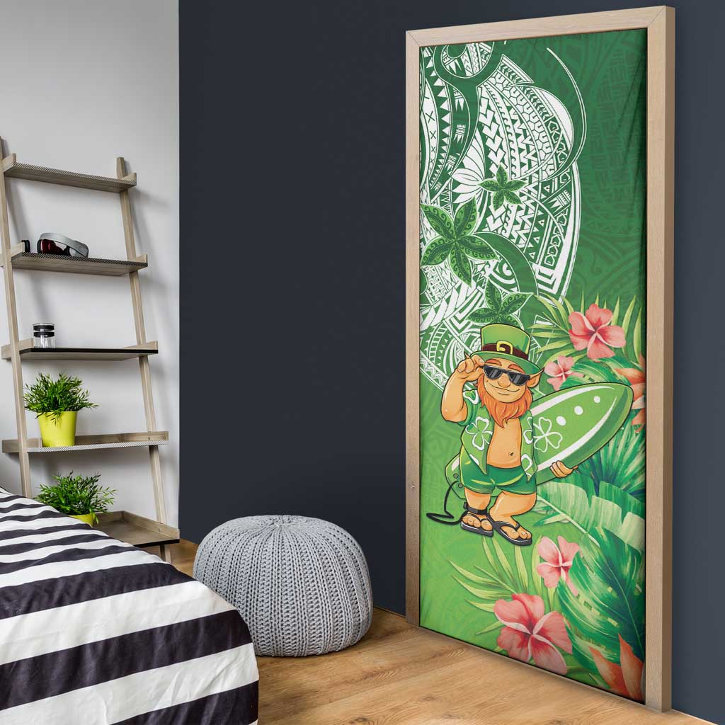 Aloha Hawaii St Patrick's Day Door Cover Polynesian Style