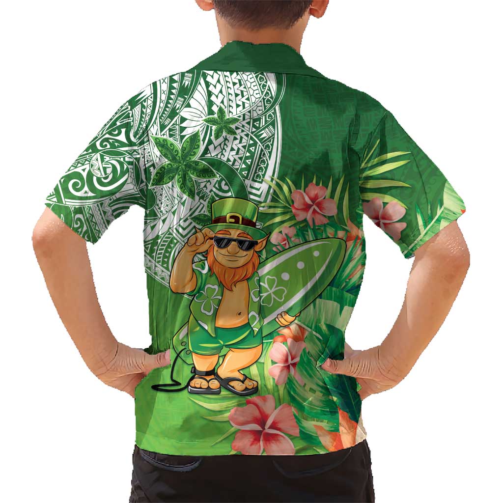 Aloha Hawaii St Patrick's Day Family Matching Puletasi and Hawaiian Shirt Polynesian Style LT05 - Polynesian Pride