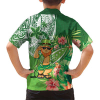 Aloha Hawaii St Patrick's Day Family Matching Puletasi and Hawaiian Shirt Polynesian Style LT05 - Polynesian Pride
