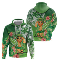 Aloha Hawaii St Patrick's Day Hoodie Polynesian Style
