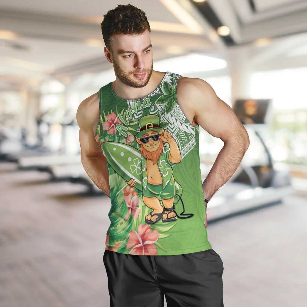 Aloha Hawaii St Patrick's Day Men Tank Top Polynesian Style