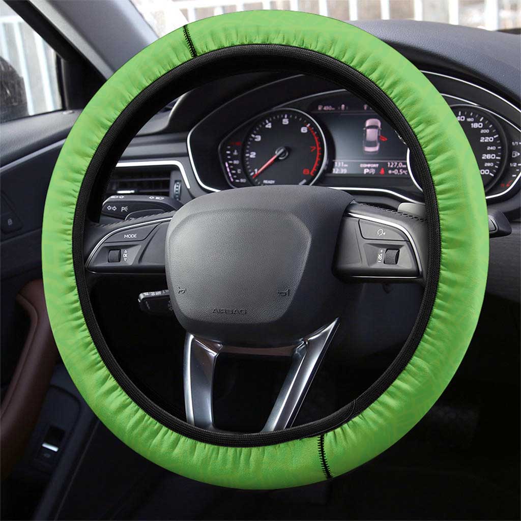Aloha Hawaii St Patrick's Day Steering Wheel Cover Polynesian Style