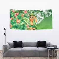 Aloha Hawaii St Patrick's Day Tapestry Polynesian Style