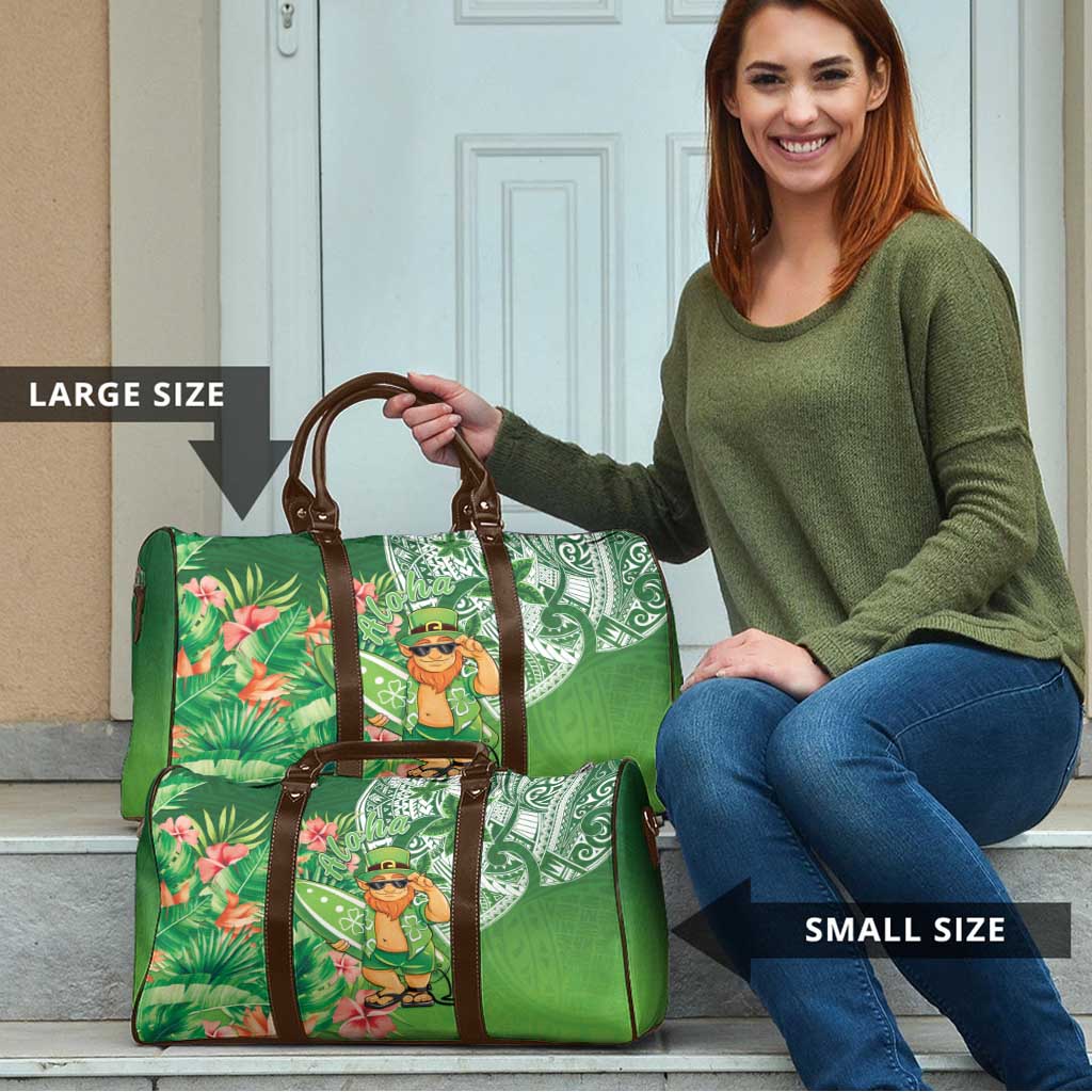 Aloha Hawaii St Patrick's Day Travel Bag Polynesian Style