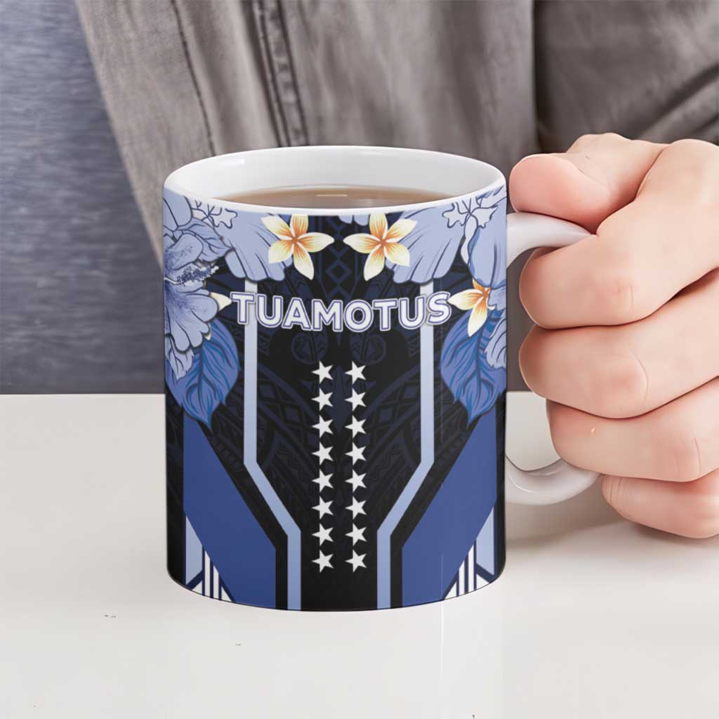 French Polynesia Tuamotu Archipelago Ceramic Mug Polynesian Pattern Unique Style