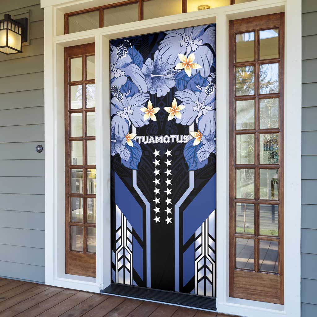 French Polynesia Tuamotu Archipelago Door Cover Polynesian Pattern Unique Style