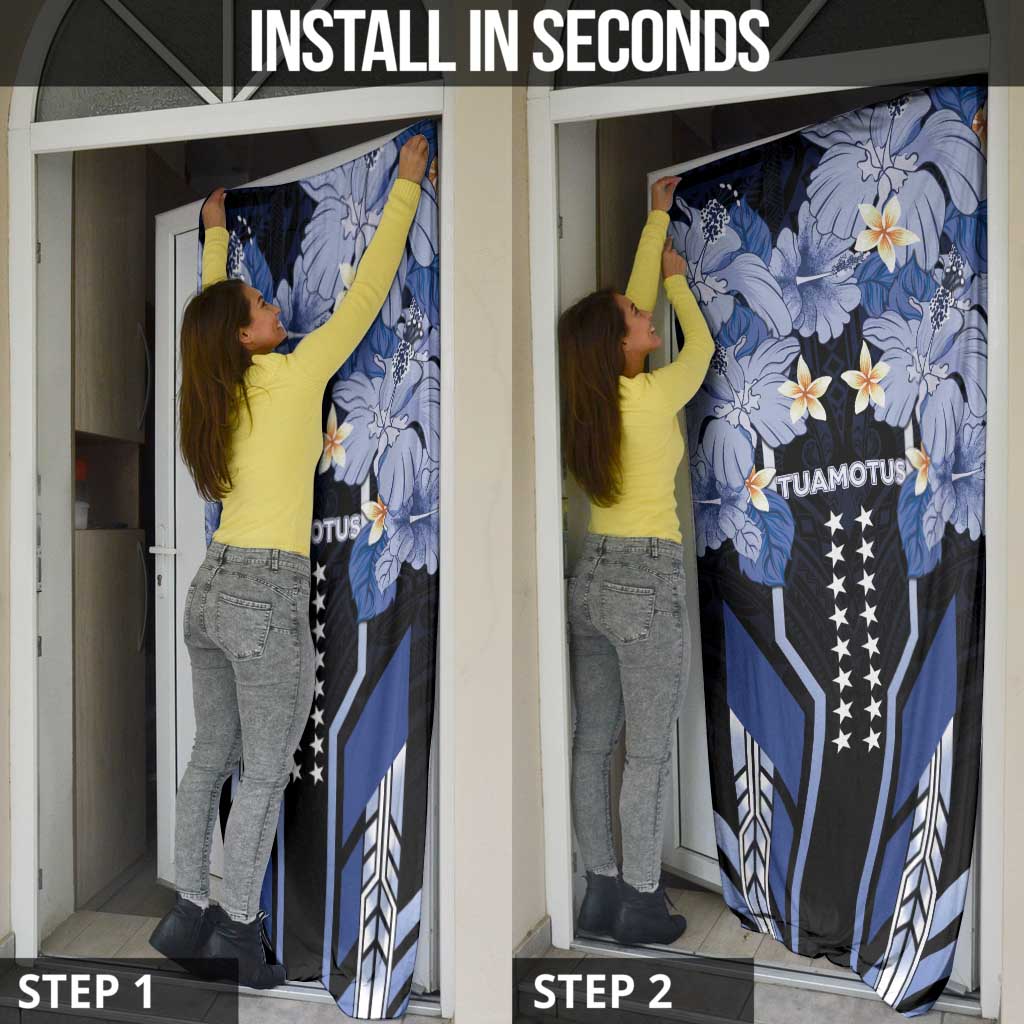 French Polynesia Tuamotu Archipelago Door Cover Polynesian Pattern Unique Style