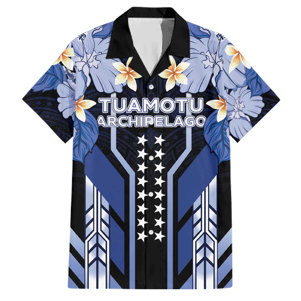 French Polynesia Tuamotu Archipelago Family Matching Summer Maxi Dress and Hawaiian Shirt Polynesian Pattern Unique Style LT05 Dad's Shirt - Short Sleeve Navy - Polynesian Pride