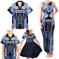 French Polynesia Tuamotu Archipelago Family Matching Tank Maxi Dress and Hawaiian Shirt Polynesian Pattern Unique Style LT05 - Polynesian Pride