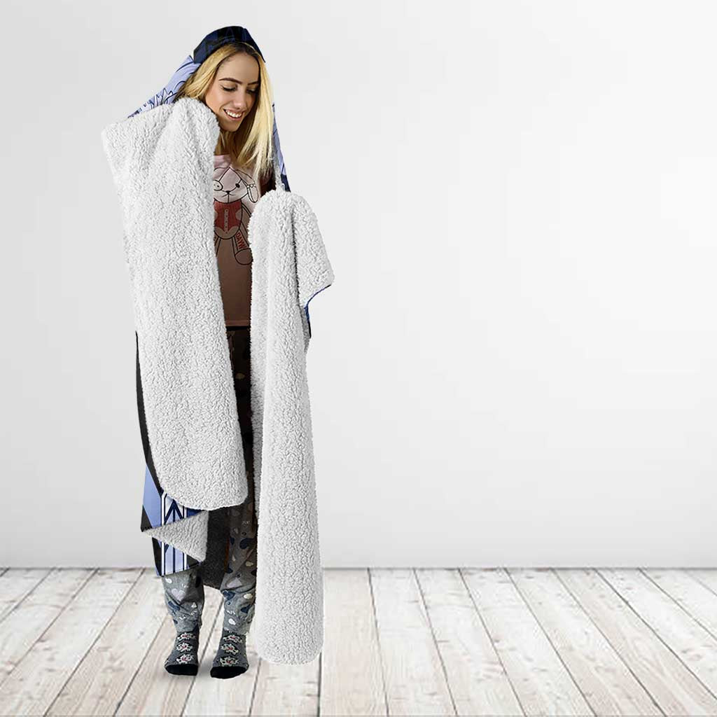 French Polynesia Tuamotu Archipelago Hooded Blanket Polynesian Pattern Unique Style