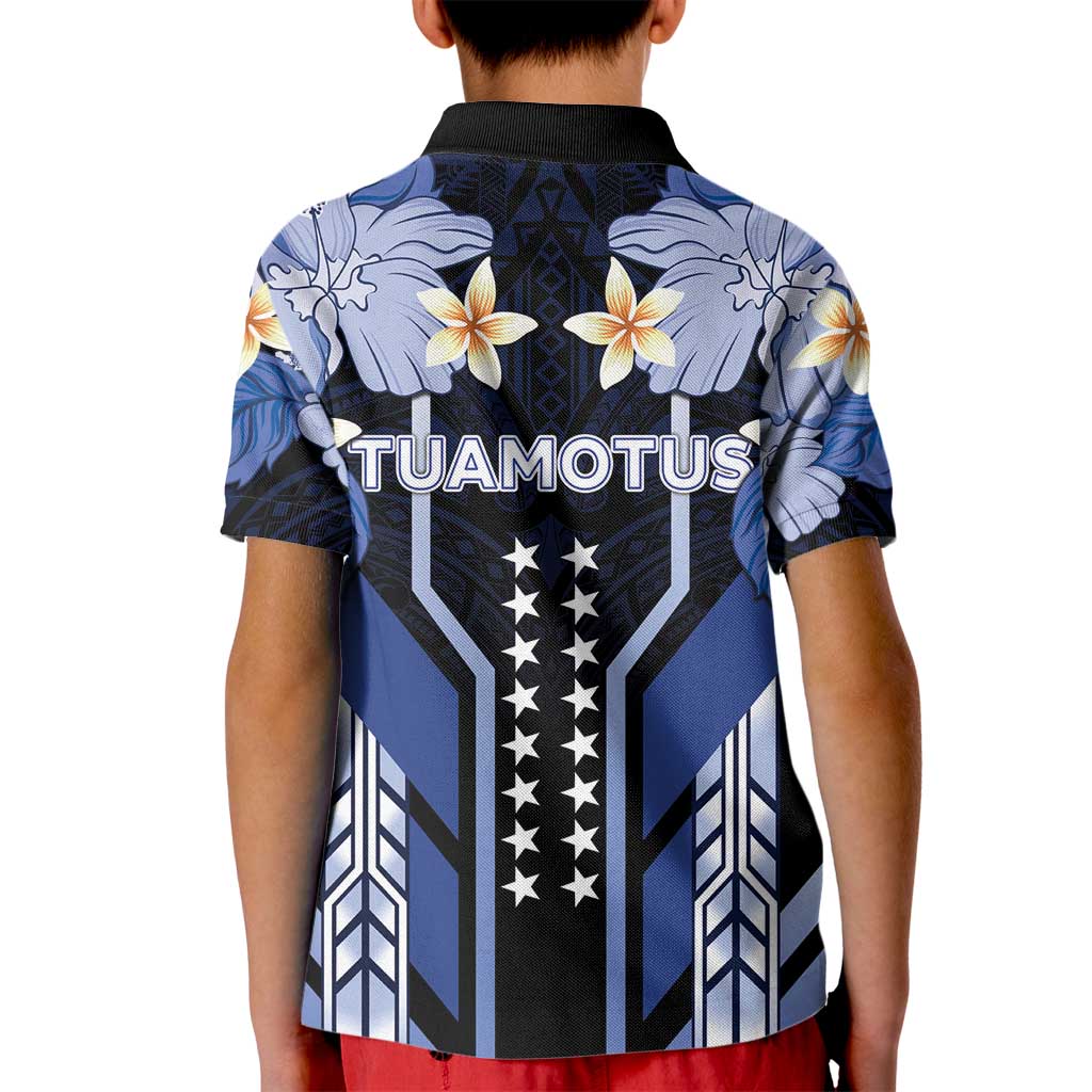 French Polynesia Tuamotu Archipelago Kid Polo Shirt Polynesian Pattern Unique Style
