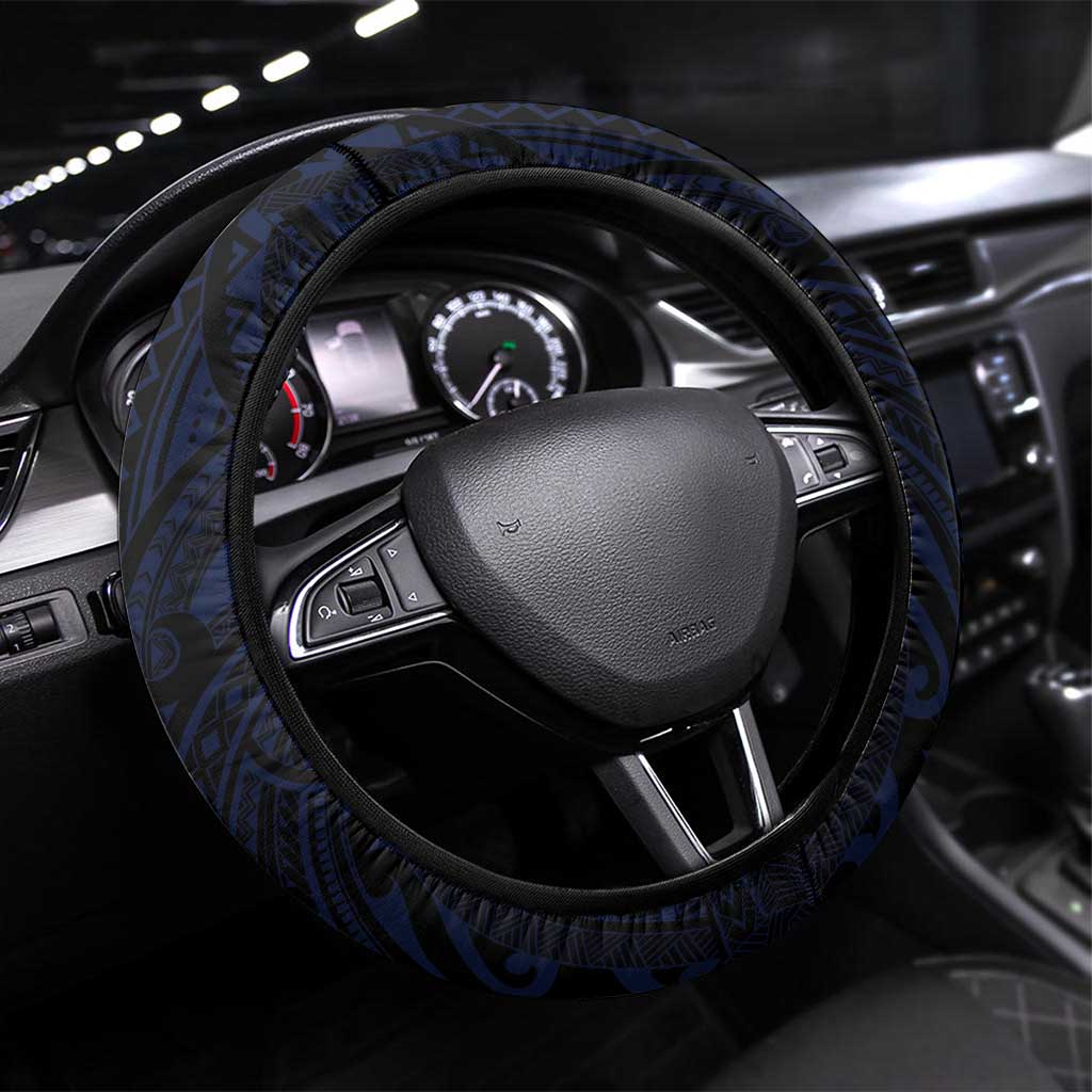 French Polynesia Tuamotu Archipelago Steering Wheel Cover Polynesian Pattern Unique Style