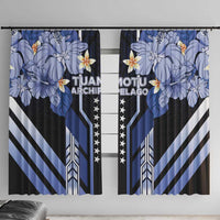 French Polynesia Tuamotu Archipelago Window Curtain Polynesian Pattern Unique Style
