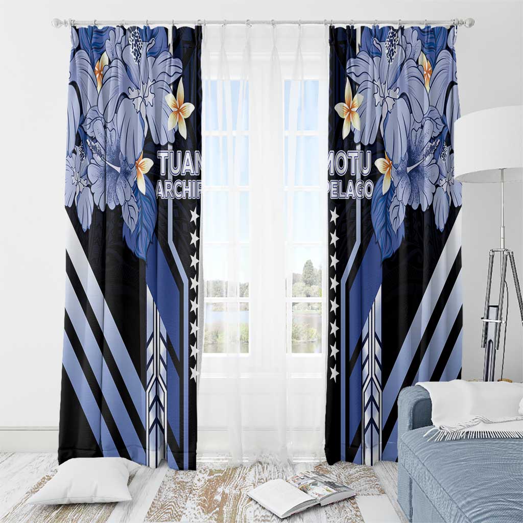 French Polynesia Tuamotu Archipelago Window Curtain Polynesian Pattern Unique Style