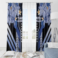 French Polynesia Tuamotu Archipelago Window Curtain Polynesian Pattern Unique Style