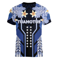 French Polynesia Tuamotu Archipelago Women V-Neck T-Shirt Polynesian Pattern Unique Style