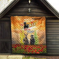 Australia And New Zealand ANZAC Day Quilt Kangaroo And Kiwi Bird Soldiers Lest We Forget LT05 - Polynesian Pride