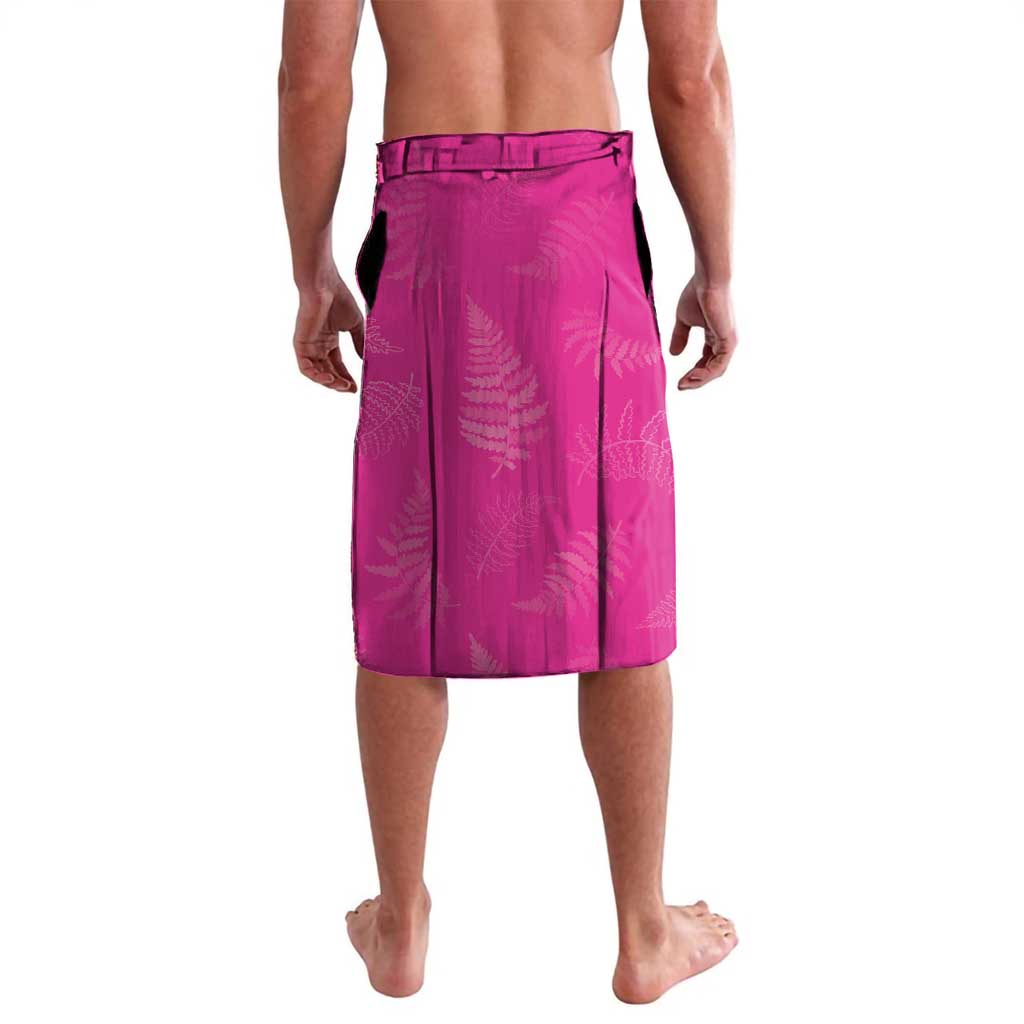 New Zealand Fern Women Rugby Custom Lavalava Pink Maori Pattern