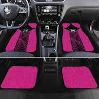 New Zealand Fern Rugby Car Mats Pink Maori Pattern