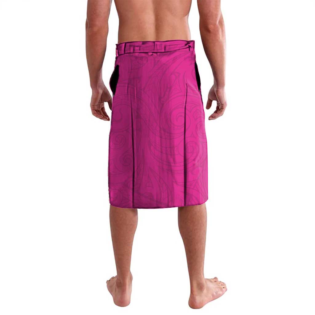 New Zealand Fern Rugby Custom Lavalava Pink Maori Pattern