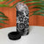 Black Polynesian Pattern With Plumeria Flowers 4 in 1 Can Cooler Tumbler