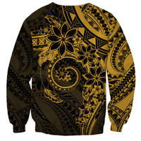 Polynesian Sunset Plumeria Sweatshirt Gold Polynesian Tattoo