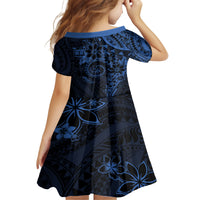 Polynesian Sunset Plumeria Family Matching Tank Maxi Dress and Hawaiian Shirt Navy Polynesian Tattoo LT05 - Polynesian Pride