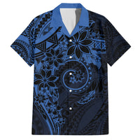 Polynesian Sunset Plumeria Family Matching Tank Maxi Dress and Hawaiian Shirt Navy Polynesian Tattoo LT05 Dad's Shirt - Short Sleeve Navy - Polynesian Pride