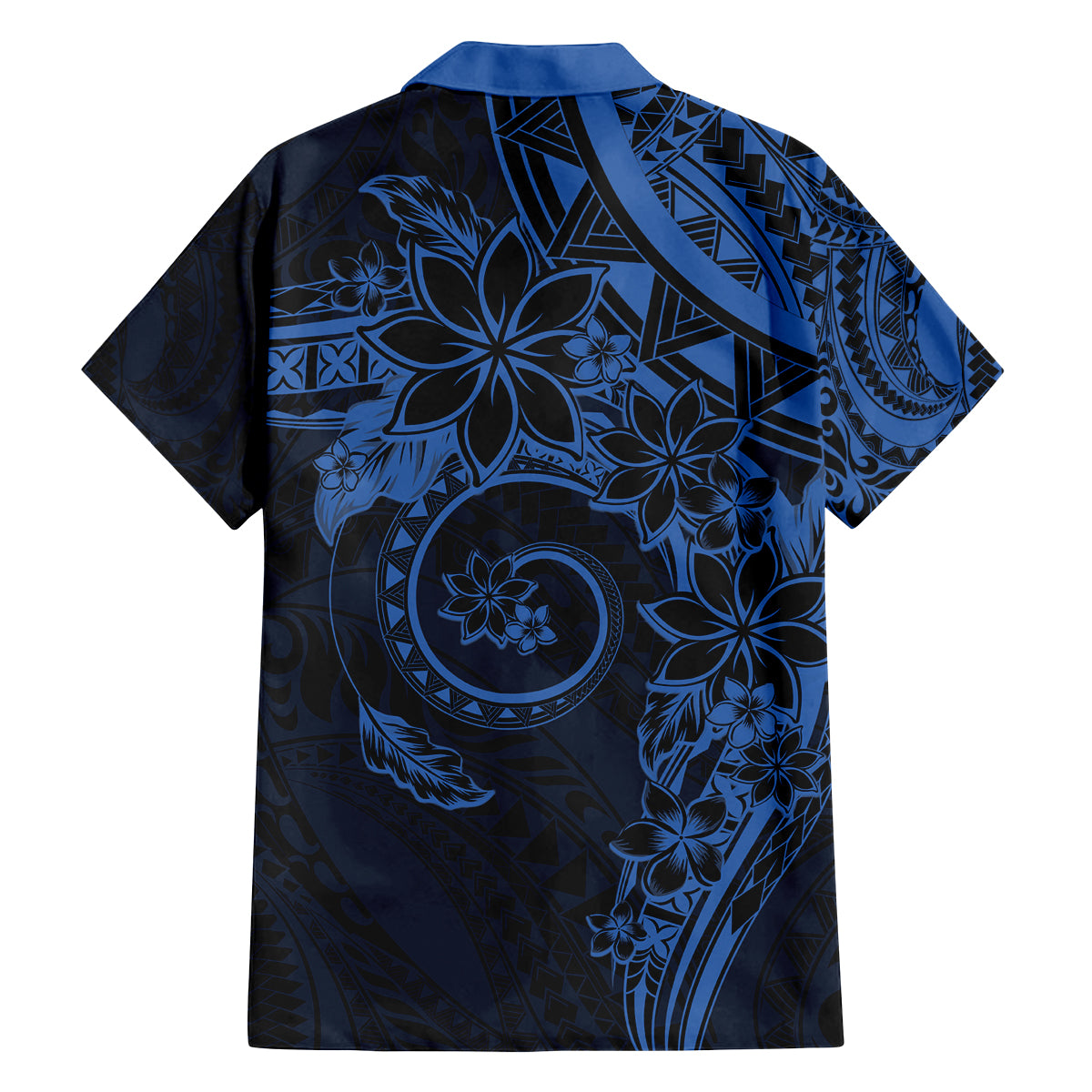 Polynesian Sunset Plumeria Family Matching Tank Maxi Dress and Hawaiian Shirt Navy Polynesian Tattoo LT05 - Polynesian Pride