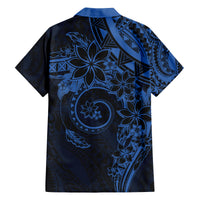 Polynesian Sunset Plumeria Family Matching Tank Maxi Dress and Hawaiian Shirt Navy Polynesian Tattoo LT05 - Polynesian Pride